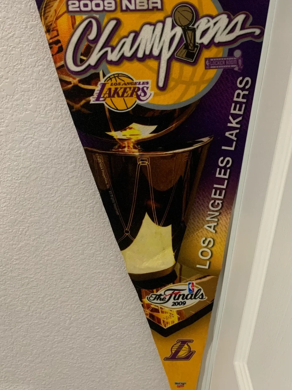 LA Lakers 2009 Finals Champion felt pennant